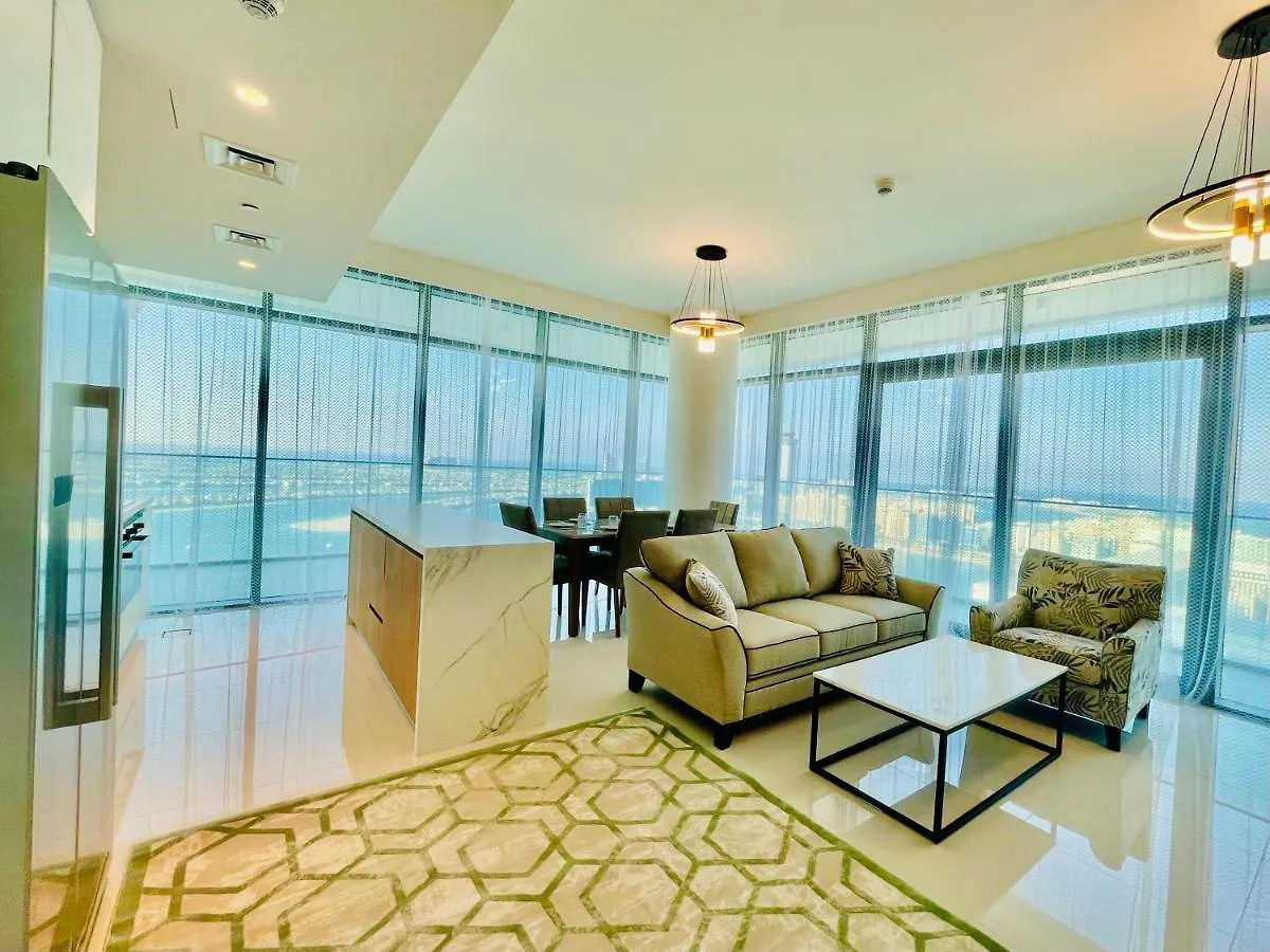 Dar Vacation - Magnificent Palm View White 3Bdr Apartment Dubai